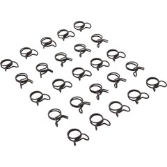 Tubing Clamp, 0.25" Ideal OD, Double Wire, Quantity 25 - Item 89-555-1090