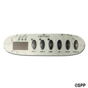 Spa Side Overlay D1" SSPA (Gecko) 6" BTN LED 2 Pump System Marble - Item 01560-356