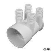 Manifold PVC Air Magic 2S x Dead End x (4) 3/4" RB Ports - Item 0365-20 Manifold PVC Air Magic 2S x Dead End x (4) 3/4" RB Ports - Item 0365-20