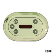 Spa Side Control EleCenteronic Vita Auxilliary L700/DISC (2 Pump) 6" BTN - Item 0460076-L05