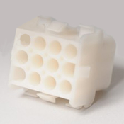 Amp Receptacle 12 Pin Female Matrix Plastic White - Item 1-480709 Amp Receptacle 12 Pin Female Matrix Plastic White - Item 1-480709