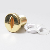 Air Control with Handle 1Plumbingng 1-3/4" Hole Polished Brass - Item 10-2100PB