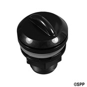 Air Control with Handle 1/2" Plumbinging 1-1/8" Hole Black - Item 10-2200-BLK