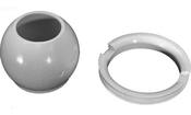 Jet Eyeball and Retaining Ring Hydro-Jet/Standard White - Item 10-3808-White