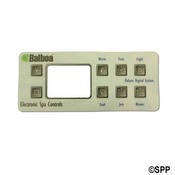 Spa Side Overlay Balboa Ser/Ribbn Deluxe (Old Style) LCD 8BTN - Item 10299BAL
