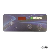 Spa Side Overlay Balboa VL404 Dup Dig 3 BTN LED (For 5" 1225" )  - Item 10352BAL