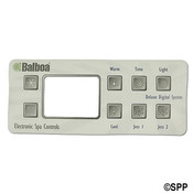 Spa Side Overlay Balboa Deluxe Dig 8 BTN LCD (Old Style)  - Item 10389BAL