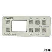 Spa Side Overlay Balboa Deluxe Dig 8 BTN LCD (Old Style) - Item 10389BAL Spa Side Overlay Balboa Deluxe Dig 8 BTN LCD (Old Style) - Item 10389BAL
