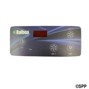 Spa Side Overlay Balboa VL404 Dup Dig 4BTN LED (For 5" 1248)  - Item 10418