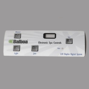 Spa Side Overlay Balboa VL402 Duplex Dig 4BTN LCD (For 5" 4093)  - Item 10668BAL