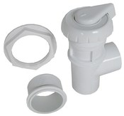 Valve Assembly On/Off Hydro Air 1"Vert Notched White - Item 11-4050