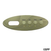Spa Side Overlay Balboa VL200 Mini-Oval 4BTN LCD (For 5" 2144)  - Item 11095BAL
