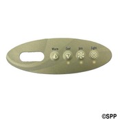 Spa Side Overlay Balboa VL200 Mini-Oval 4BTN LCD (For 5" 3238)  - Item 11393BAL