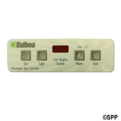 Spa Side Overlay Balboa VL403 Lite Duplex Dig LED 4BTN - Item 11448BAL Spa Side Overlay Balboa VL403 Lite Duplex Dig LED 4BTN - Item 11448BAL