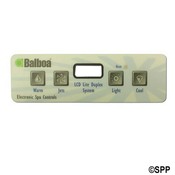 Spa Side Overlay Balboa (Icon15" ) VL401"Lite Duplex 4BTN LCD - Item 11853