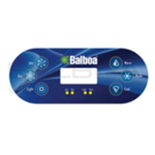 Spa Side Overlay Balboa VL6" 00S 6" BTN LCD 7Oval (For 5" 46" 81)  - Item 11877