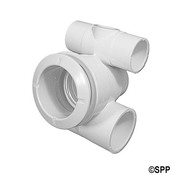 Jet Body Assembly Poly 1S Air x1-1/2" S Water with 2" Plugs - Item 210-5860