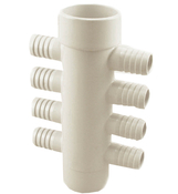 Manifold PVC CUSTOM (Oppose) 1.5" S x 1.5" Sp x (8) 3/4" RB - Item 21133-080 Manifold PVC CUSTOM (Oppose) 1.5" S x 1.5" Sp x (8) 3/4" RB - Item 21133-080