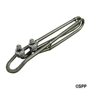 Heater Element Flo-Thru (M7) Dbl Bend Titanium 5" .5" kW 240V 10L - Item 25-4034-BI-TI