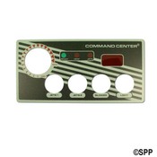 Spa Side Overlay TecmarkK Command Center 4BTN with Temp Display Waterway - Item 30191BM