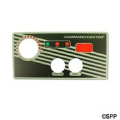 Spa Side Overlay TecmarkK Command Center 2BTN with Temp Display Waterway - Item 30215BM