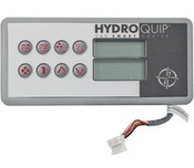 Spa Side Control EleCenteronic Hydro Quip ECO-7 4BTN LED 10'Cbl Rctngl - Item 34-0198