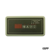 Spa Side Control EleCenteronic ECO-6" 4BTN LED 10'Cbl Sm Rctngl - Item 34-0208