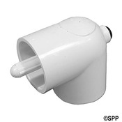 Thermowell PVC 90 Deg Ell Waterway 1.5" Sx1.5" S with Bushing - Item 400-5580