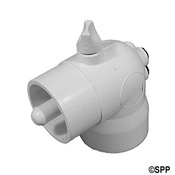 Thermowell PVC 90 Deg Ell Waterway 2S x 2Spg with Air Bleed - Item 400-6040