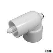 Thermowell PVC 90 Deg Ell Waterway 1-1/2" Sx1-1/2" Spg with Bushing - Item 400-6100