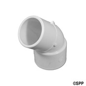 Fitting PVC 45" Degree Street Ell Waterway 1-1/2" S x 1-1/2" Spg - Item 411-4040