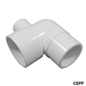 Fitting PVC 90 Deg (3-Waterway) Str Ell Waterway 1-1/2" S x 1-1/2" Spg - Item 411-4080