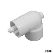 Thermowell PVC 90 Deg Ell Waterway 1.5" S x 1.5" Spg with o Bushing - Item 411-6100