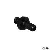 Fitting PVC Barbed Adapter Waterway 3/8" B x 1/4" N.P.S.M. Black - Item 413-1201