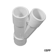 Fitting PVC 22.5" Degree Special Wye Waterway 1S x 1S x 1S - Item 413-2020