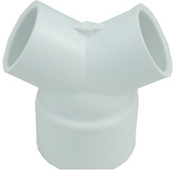Fitting PVC 120 Degree Slip Wye Waterway 1-1/2" S x 1S x 1S - Item 413-4130 Fitting PVC 120 Degree Slip Wye Waterway 1-1/2" S x 1S x 1S - Item 413-4130