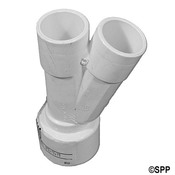 Fitting PVC 22.5" Deg Special Wye Waterway 1-1/2" S x 1S x 1S - Item 413-4140