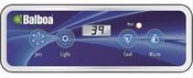 Spa Side Control EleCenteronic Balboa VL401"Lt Duplx 4BTN LCD 7'Cbl  - Item 54665
