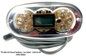 Spa Side Control EleCenteronic TP6" 00 6" BTN LCD Oval (No Overlay)  - Item 55676-09