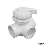 Valve Assembly Diverter Waterway 2 Horiz 2 Port Top Acc Notched  - Item 600-3010