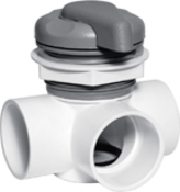 Valve Assembly Diverter Waterway 2 Horiz 2 Port Top Acc 5" -Scallop - Item 600-3020