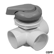 Valve Assembly Diverter Waterway 2 Horiz 2 Port Top Acc 5" -Scallop - Item 600-3027