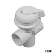 Valve Assembly Waterway Vert 2 Port (Divrtr) Top Acc Notched 1"White - Item 600-4340