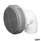 Suction Assembly VGB Super Hi-Flo 5" DiameterCover 25" 1 GPM Gray - Item 640-3607GV