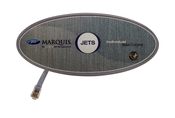 Spa Side Control EleCenteronic (LEZUR/LZR1U) Pmp 2 1BTN Aux 18' - Item 650-0471