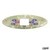 Spa Side Overlay (MTS99) Serial Standard 6" BTN LCD 11"Oval - Item 650-0493