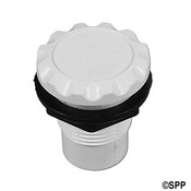 Air Control Waterway Straight Nut Scallop 1/2" Plmb 1-5/16" H White - Item 660-3100