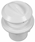 Air Control Waterway Straight Nut with Handle 1/2" P 1-5/16" H White - Item 660-3300