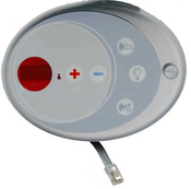 Spa Side Control EleCenteronic 6" 80/780 (2005" +) 5" BTN LED 2 Pump - Item 6600-633