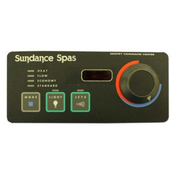 Spa Side Control EleCenteronic Sundance 6" 00 3BTN LED with Knob 30'Ribbon - Item 6600-690